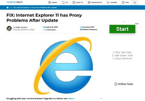 
                            7. FIX: Internet Explorer 11 has Proxy Problems After Update