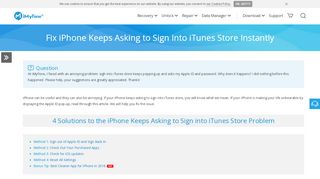 
                            9. Fix iPhone Keeps Asking to Sign Into iTunes Store Instantly - iMyFone