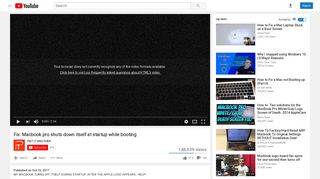 
                            7. Fix: Macbook pro shuts down itself at startup while booting - YouTube