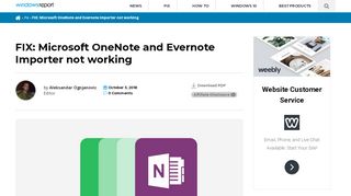 
                            13. FIX: Microsoft OneNote and Evernote Importer not working