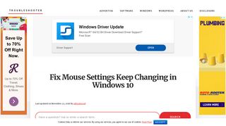 
                            4. Fix Mouse Settings Keep Changing in Windows 10 - Troubleshooter