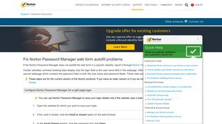 
                            8. Fix Norton Password Manager web form autofill problems