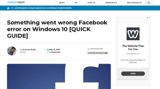 
                            6. Fix now Something went wrong Facebook error with these tips