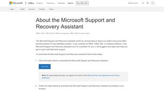 
                            10. Fix Outlook and Office 365 problems with the Microsoft Support and ...