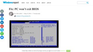 
                            10. Fix: PC won't exit BIOS - Windows Report
