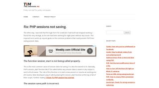 
                            8. Fix: PHP sessions not saving. - This Interests Me