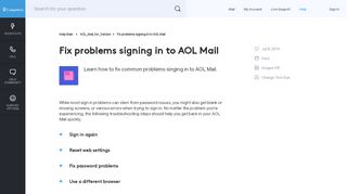 
                            3. Fix problems signing in to AOL Mail - CompuServe Help