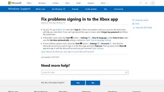 
                            3. Fix problems signing in to the Xbox app - Microsoft Support