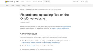 
                            11. Fix problems uploading files on the OneDrive website - OneDrive