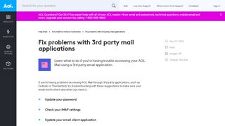 
                            9. Fix problems with 3rd party mail applications - AOL Help