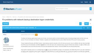 
                            9. Fix problems with network backup destination logon credentials ...