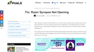 
                            11. Fix: Razer Synapse Not Opening - Appuals.com