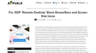 
                            8. Fix: RDP 'Remote Desktop' Black Boxes/Bars and Screen Size issue ...