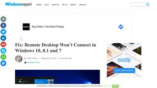 
                            8. Fix: Remote Desktop Won't Connect in Windows 10, 8.1 and 7