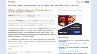 
                            10. Fix Restart and Shutdown Problems in Windows 8 and Later by ...