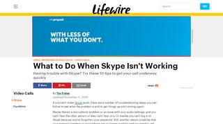 
                            12. fix Skype problems - Lifewire