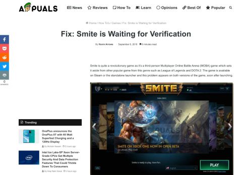 
                            4. Fix: Smite is Waiting for Verification - Appuals.com