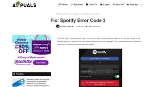 
                            7. Fix: Spotify Error Code 3 - Appuals.com