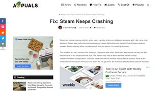 
                            11. Fix: Steam Keeps Crashing - Appuals.com