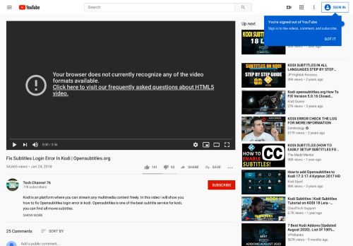 
                            3. Fix Subtitles Login Error In Kodi | Opensubtitles.org - YouTube