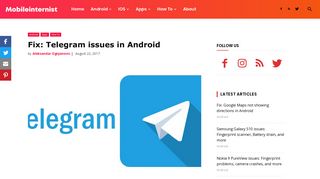 
                            4. Fix: Telegram issues in Android | Mobile Internist