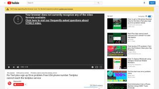 
                            1. Fix Text plus sign up Error problem - YouTube