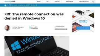 
                            6. Fix: “The remote connection was denied” in Windows 10