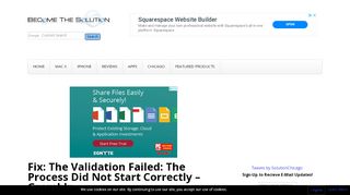 
                            1. Fix: The Validation Failed: The Process Did Not Start Correctly – Gramblr