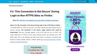 
                            12. Fix 'This Connection Is Not Secure' During Login to Non HTTPS Sites ...