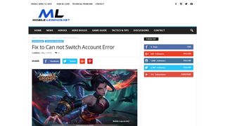 
                            9. Fix to Can not Switch Account Error 2019 - Mobile Legends