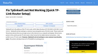 
                            11. Fix Tplinkwifi.net Not Working [Quick TP-Link Router Setup ...