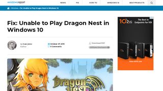 
                            8. Fix: Unable to Play Dragon Nest in Windows 10 - Windows Report