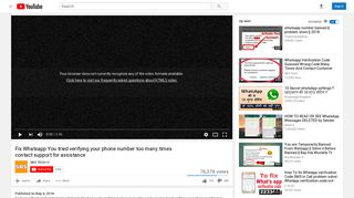 
                            2. Fix Whatsapp You tried verifying your phone number too many times ...