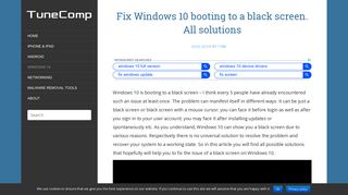 
                            8. Fix Windows 10 booting to a black screen. All solutions - TuneComp