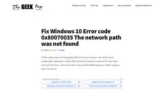 
                            6. Fix Windows 10 Error code 0x80070035 The network path was not found