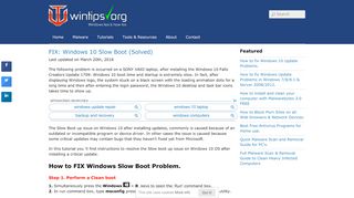 
                            9. FIX: Windows 10 Slow Boot (Solved) - wintips.org - Windows Tips ...