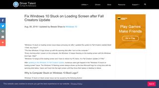 
                            4. Fix Windows 10 Stuck on Loading Screen after Fall Creators Update ...