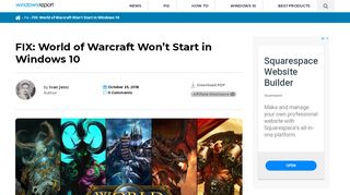 
                            11. FIX: World of Warcraft Won't Start in Windows 10 - Windows Report