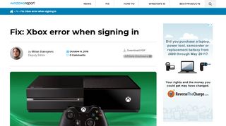 
                            7. Fix: Xbox error when signing in - Windows Report