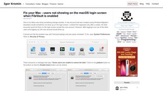 
                            12. Fix your Mac - users not showing on the macOS login screen when ...