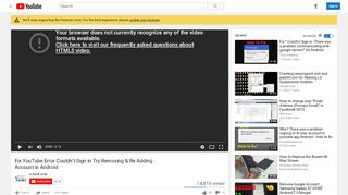 
                            6. Fix YouTube Error Couldn't Sign in Try Removing & Re Adding ...
