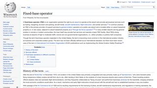 
                            12. Fixed-base operator - Wikipedia