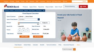 
                            1. Fixed Deposit - Fixed Deposit Rates, FD Account ... - ICICI Bank