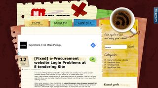 
                            8. [Fixed] e-Procurement website Login Problems at E tendering Site