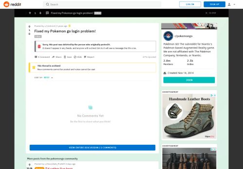 
                            7. Fixed my Pokemon go login problem! : pokemongo - Reddit