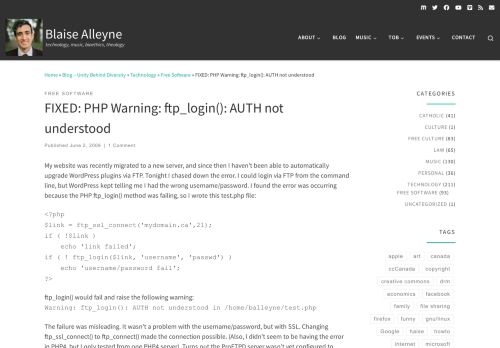 
                            5. FIXED: PHP Warning: ftp_login(): AUTH not understood | Unity Behind ...