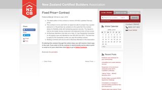 
                            5. Fixed Price+ Contract - New Zealand Certified Builders Association