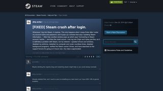 
                            13. [FIXED] Steam crash after login. :: Help and Tips - Steam Community