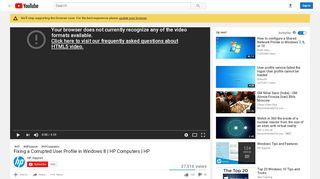 
                            3. Fixing a Corrupted User Profile in Windows 8 | HP Computers | HP ...