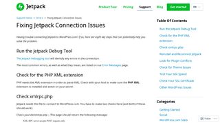 
                            10. Fixing Jetpack Connection Issues